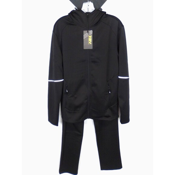 Tbmpoy Men's Hoodie Jacket Tracksuit 2 Pieces Jogging Suit Black Size Small - Picture 6 of 12